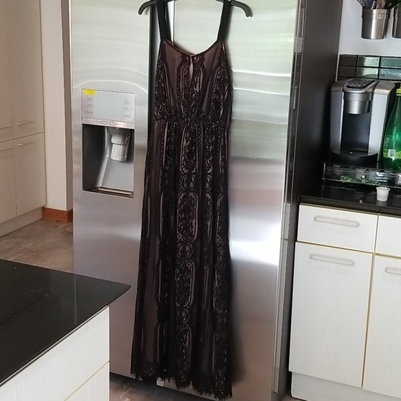 💕ADELYN RAE💕 Sleeveless Black Lace Maxi Dress Small S NWT - Picture 5 of 12